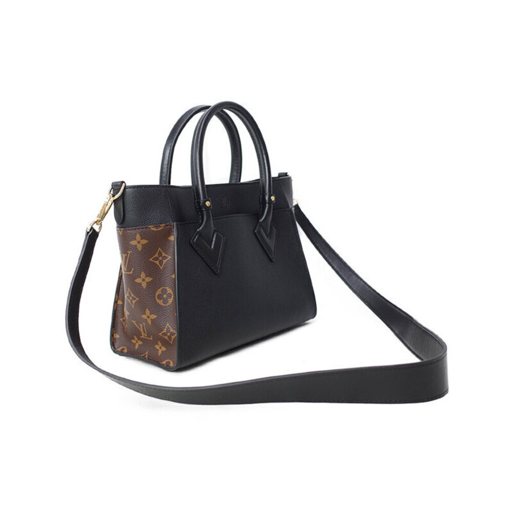 Louis Vuitton Brown Leather My Bag On Monogram Side - Picture 1 of 8